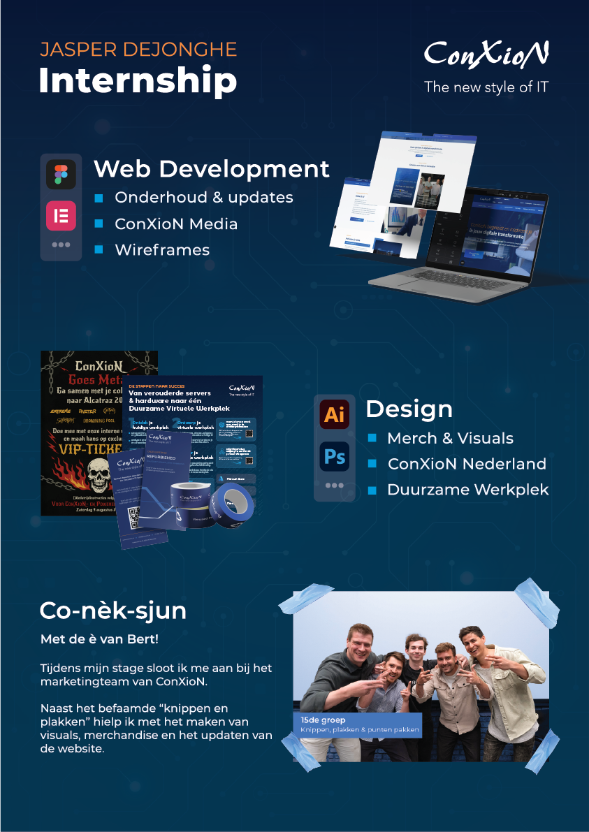 Image of a poster I made for my internship at ConXioN
